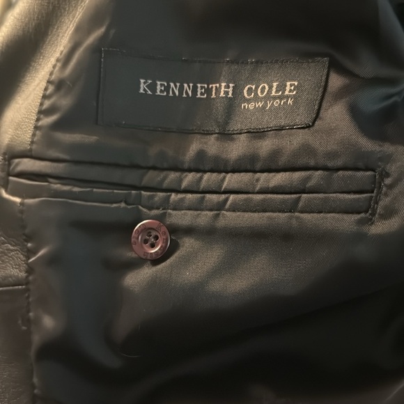 Kenneth Cole Leather Blazer - Picture 9 of 12